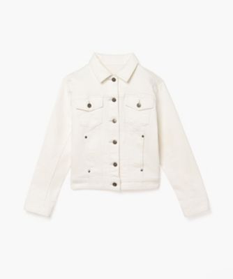 ＜TO B. BY AGNES B.＞ＷＴ８６　ＢＬＯＵＳＯＮ　ホワイト　デニム　ジャケット（５４９３ＷＴ８６０１０）