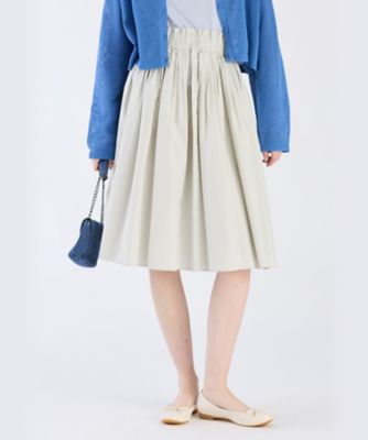 ＜TO B. BY AGNES B.＞ＷＤ９８　ＪＵＰＥ　タックミディスカート（５５０５ＷＤ９８８８１）
