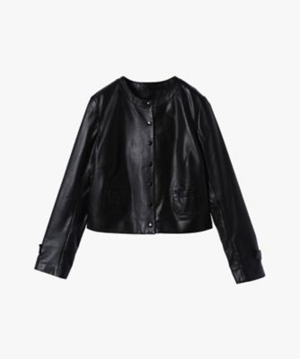 送料無料】ラムレザー ムートンジャケット | maison