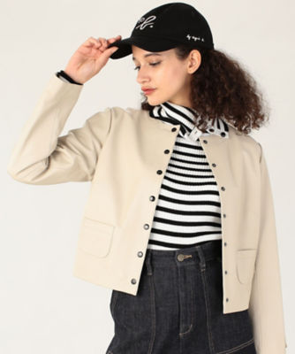 大人気　agnes b. アニエス・ベー　ノーカラージャケット　フランス製 agnes b.｜ノーカラー クラシック ジャケット | Rakuten Fashion(楽天