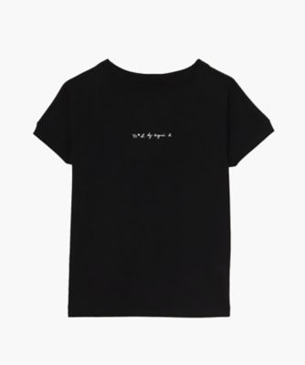 ＜三越伊勢丹/公式＞ TO B. BY AGNES B./トゥービー バイ アニエスベー WT13 TS リブネックロゴTシャツ 001ブラック トップス【三越伊勢丹/公式】