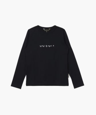 TO B. BY AGNES B./トゥービー バイ アニエスベー ロゴロングスリーブ　Ｔシャツ（５５８１ＷＭ４００００）
