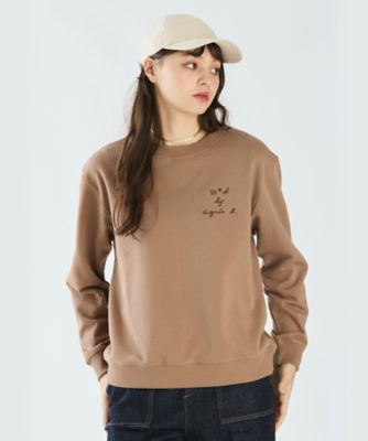 ＜TO B. BY AGNES B.＞ＷＵ８８　ＰＵＬＬＯＶＥＲ　スリーレイヤードロゴプルオーバー（５５８４ＷＵ８８３６０）