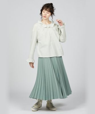 ＜TO B. BY AGNES B.＞ＷＴ５７　ＪＵＰＥ　アコーディオンプリーツスカート（５６１３ＷＴ５７７５０）