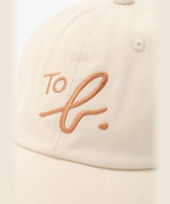 To b．” ビッグロゴ 刺繍 キャップ（5683WW58027） | TO