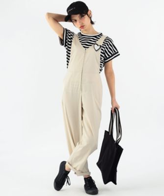 ＜TO B. BY AGNES B.＞ＷＵ３７　ＳＡＬＯＰＥＴＴＥ　Ｖネックジップサロペット（５７４９ＷＵ３７０２１）