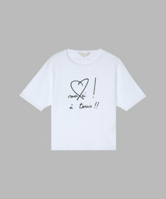 ＜TO B. BY AGNES B.＞ＷＷ２１　ＴＳ　ｍｅｒｃｉ　！　Ａ　ｔｏｕｓ！！　Ｔシャツ　（５７９４ＷＷ２１０１０）