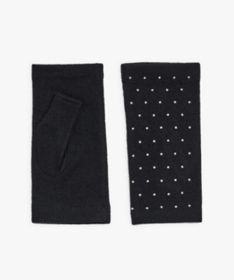 agnes b. (Women)/アニエスベー ウール フィンガーレスグローブ "Amy"(579EGR88000) 000ブラック 手袋・グローブ【三越伊勢丹/公式】