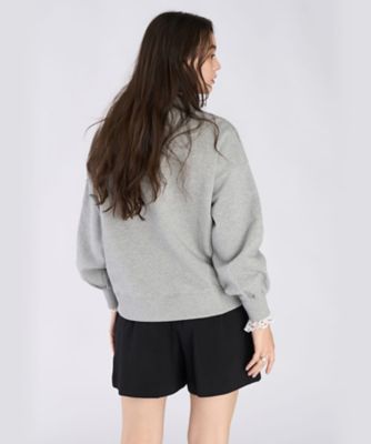 WEB限定 ロゴ コットン ボリュームスリーブ スウェットプルオーバー