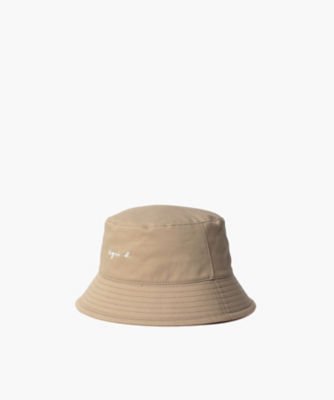  WEB限定 UP75 BOB ロゴバケットハット 313ベージュ 帽子