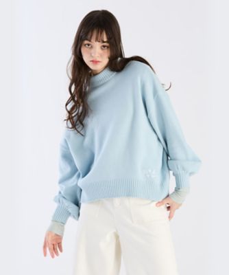 TO B. BY AGNES B./トゥービー バイ アニエスベー ニューソフトニットプルオーバー(5892WM31600) 600ライトブルー トップス【三越伊勢丹/公式】