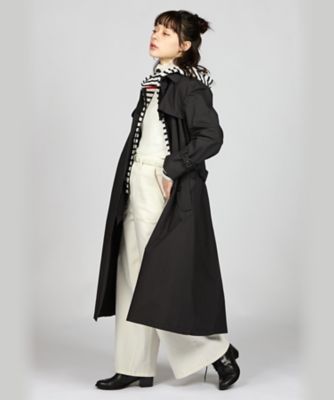 アニエス・ベー　ブラック トレンチコート UBS9 MANTEAU トレンチコート ｜agnès b. FEMME（ファム