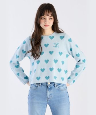 TO B. BY AGNES B./トゥービー バイ アニエスベー WV50 PULLOVER ハートジャガードプルオーバー(5954WV50620)