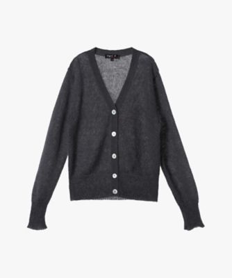 モヘヤ 長袖 Vネック カーディガン ”Mae”（5T46LH44888