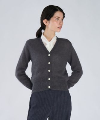 モヘヤ 長袖 Vネック カーディガン ”Mae”（5T46LH44888