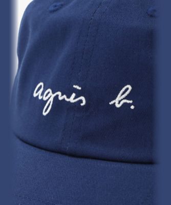 美品 agnes b. アニエスベー 刺繍ロゴ ベースボールキャップ メンズ ロゴ刺繍 キャップ(505902468) | アニエスベー オム