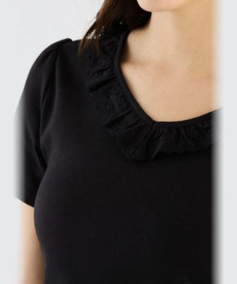 【Ｏｕｔｌｅｔ】ＷＷ０８　ＴＳ　Ｖネック　レース　Ｔシャツ（６０４１ＷＷ０８０００）
