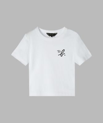 TO B. BY AGNES B./トゥービー バイ アニエスベー WU20 TS ニュークロップドコンパクトTシャツ(6047WU20010)