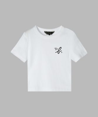 ＜三越伊勢丹/公式＞ TO B. BY AGNES B./トゥービー バイ アニエスベー WEB限定 WU20 TS ニュークロップドコンパクトTシャツ 010ホワイト トップス【三越伊勢丹/公式】