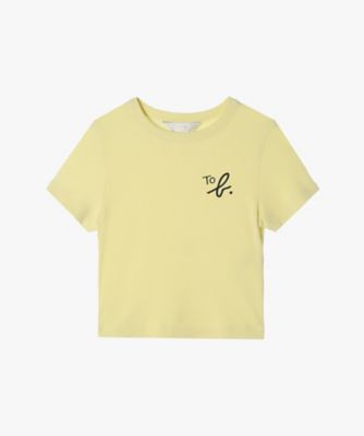 ＜TO B. BY AGNES B.＞ニュークロップドコンパクトＴシャツ（６０４７ＷＵ２０２６０）