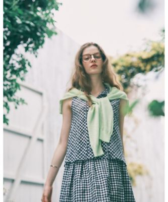 セットアップ対応商品】ギンガムロングスカート