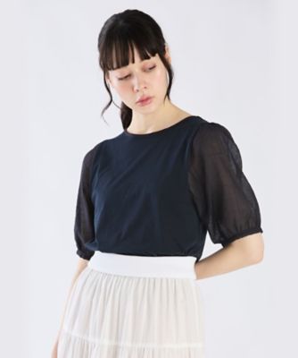 ＜TO B. BY AGNES B.＞シアースリーブＴシャツ（６０７７ＷＷ２８６８０）