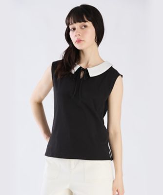 ＜TO B. BY AGNES B.＞リボンカラーＴシャツ（６０７８ＷＵ６１００８）