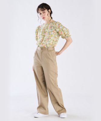 アンテイラー カジュアルパンツ 白 Mariah flare pants WH(1 WHITE): AKIRANAKA: WOMENS｜THE TOKYO