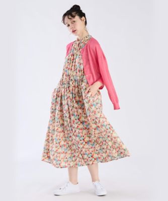 ＜TO B. BY AGNES B.＞ＷＷ２４　ＲＯＢＥ　チューリッププリントドレス（６０８３ＷＷ２４４１５）