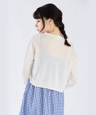 ＷＲ２７　ＣＡＲＤＩＧＡＮ　シアーニット　カーディガン（６０８５ＷＲ２７０１０）
