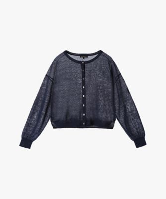 ＜TO B. BY AGNES B.＞ＷＲ２７　ＣＡＲＤＩＧＡＮ　シアーニット　カーディガン（６０８５ＷＲ２７６８０）