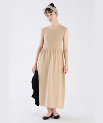 ＜TO B. BY AGNES B.＞ノースリーブニットワンピース（６０８７ＷＷ２７０２１）