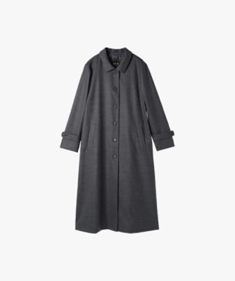 ＷＷ４５　ＭＡＮＴＥＡＵ　ライトウールロングコート（６１１３ＷＷ４５８２０）