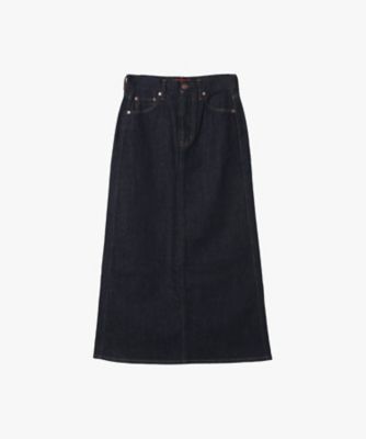 ＜TO B. BY AGNES B.＞Ｔｏ　ｂ．　ｂｙ　ａｇｎｅｓ　ｂ．　ｘ　ＲＥＤ　ＣＡＲＤ　ＴＯＫＹＯ　デニムロングスカート（６１２０ＷＷ４７６８５）