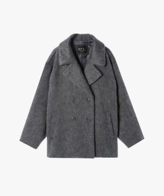 ＜TO B. BY AGNES B.＞ＷＷ５５　ＭＡＮＴＥＡＵ　シャギーピーコート（６１３２ＷＷ５５８２０）