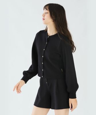 コットン ブラッシュド プリティ カーディガン