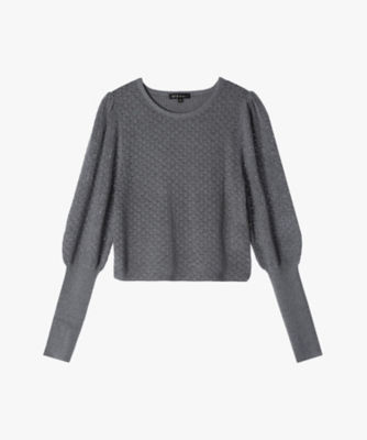 ＜TO B. BY AGNES B.＞ＷＷ６０　ＰＵＬＬＯＶＥＲ　リブ　ｘ　オープンワークスリーブプルオーバー（６１４７ＷＷ６０８２０）