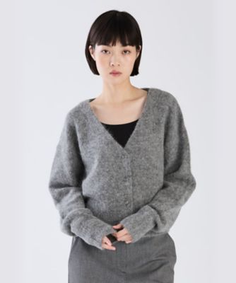 ＜TO B. BY AGNES B.＞ＷＷ７５　ＣＡＲＤＩＧＡＮ　ヘアリーブイネックカーディガン（６１６８ＷＷ７５８２０）