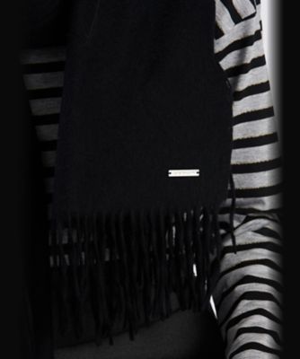 ロゴプレート カシミヤ ウール マフラー（6170WJ60000