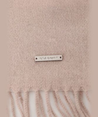 ロゴプレート カシミヤ ウール マフラー（6170WJ60028