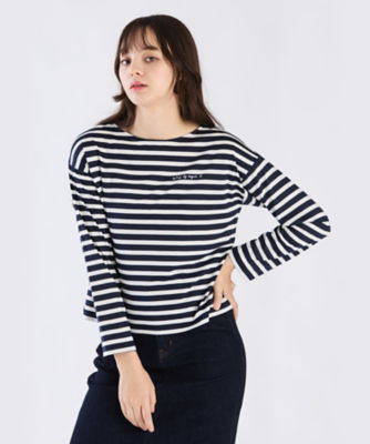 ＜TO B. BY AGNES B.＞ボーダーロングスリーブＴシャツ（６１９６Ｗ２７７６８０）