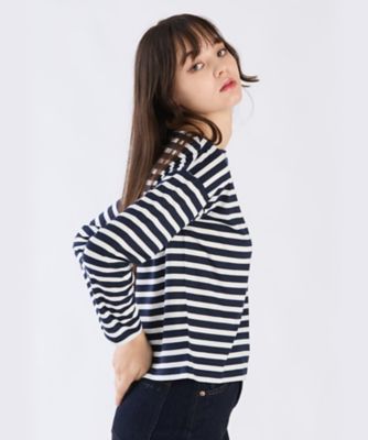 【美品】アニエスべー-agnes b-レンブラントカットソー サイズS ボーダーロングスリーブTシャツ（6196W277680