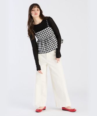 HeRIN.CYE へリンドットサイ Shoulder slit box tops 530ISM80