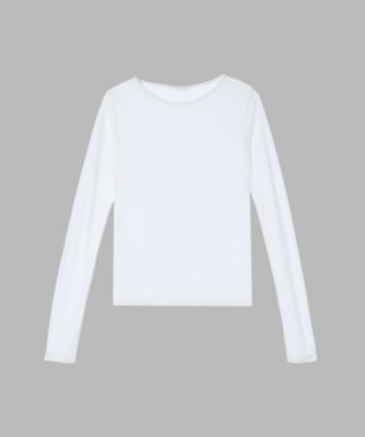TO B. BY AGNES B./トゥービー バイ アニエスベー WX04 TS シアーロングTシャツ(6208WX04010)