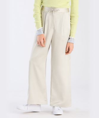 ＜TO B. BY AGNES B.＞ＷＸ０９　ＰＡＮＴＡＬＯＮ　サテンパンツ（６２１４ＷＸ０９０２１）