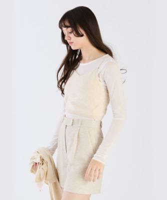 ＷＸ１９　ＣＡＭＩＳＯＬＥ　スパングルニットキャミ（６２３０ＷＸ１９０２５）