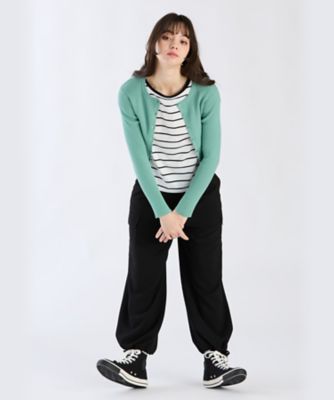 ＷＵ６６　ＣＡＲＤＩＧＡＮ　コットンリブカーディガン（６２３５ＷＵ６６７１０）