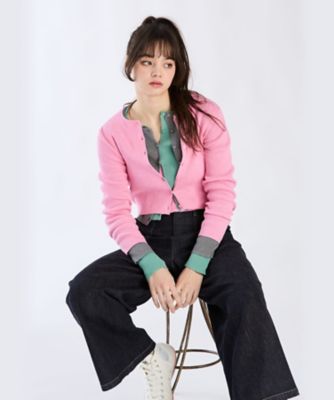 ＷＵ６６　ＣＡＲＤＩＧＡＮ　コットンリブカーディガン（６２３５ＷＵ６６７１０）