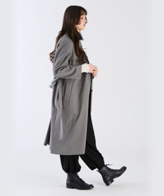 ＷＵ３７　ＭＡＮＴＥＡＵ　ベーシックツイルトレンチコート（６２３６ＷＵ３７８２０）