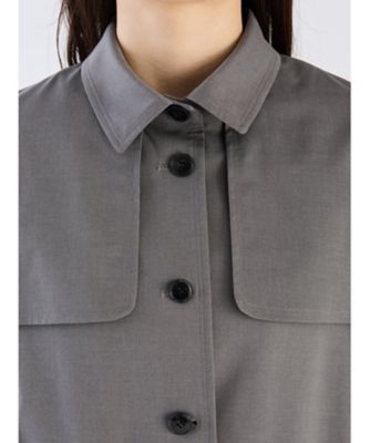 ＷＵ３７　ＭＡＮＴＥＡＵ　ベーシックツイルトレンチコート（６２３６ＷＵ３７８２０）